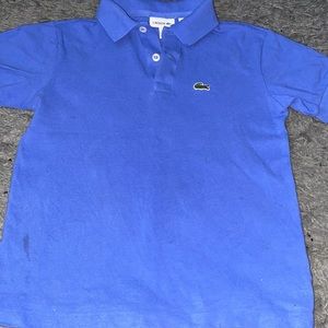 Boys Lacoste Polo size 10 fit like 7/8